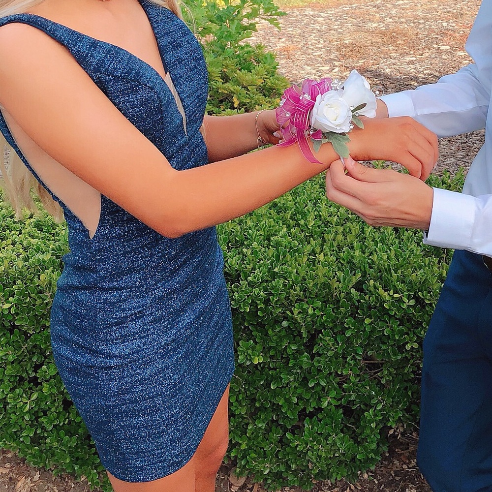 Jovani Navy Dress